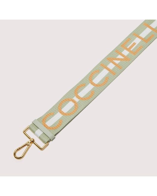Coccinelle Metallic Fabric Shoulder Strap Logo