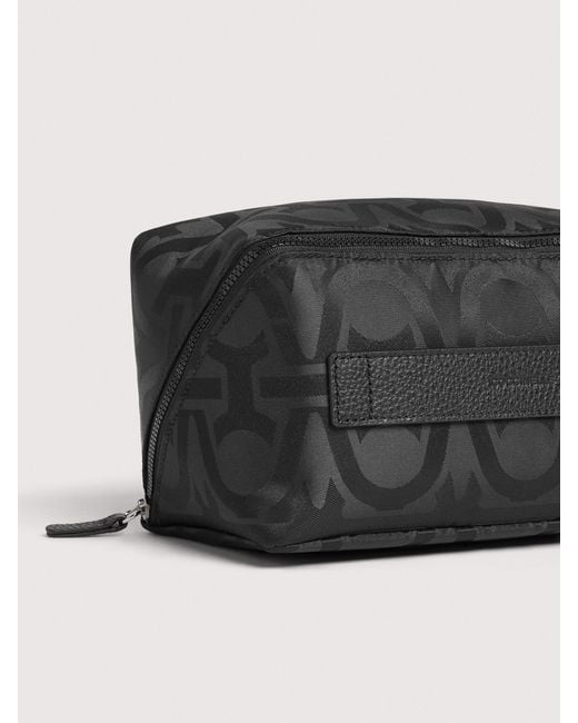Coccinelle Black Necessaire Aus Nylongewebe Mit Monogram-Muster Smart To Go Monogram Nylon