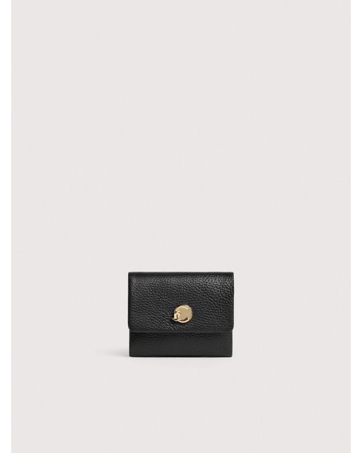 Coccinelle White Grained Leather Wallet C-Me Softy Small