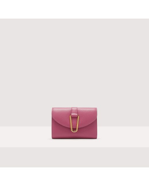 Coccinelle Pink Medium Grained Leather Wallet Himma