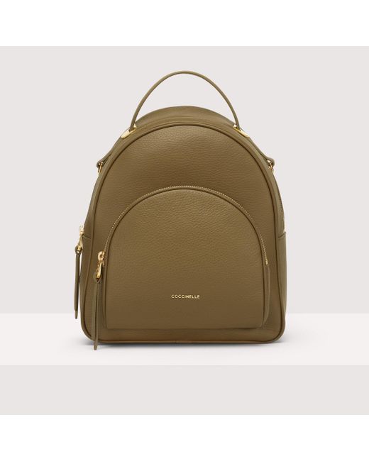 Coccinelle Leather Lea Backpacks_ in Green | Lyst