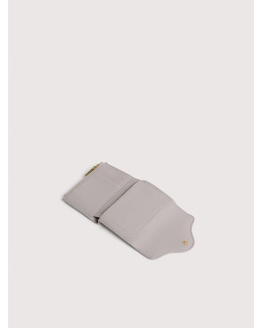 Coccinelle White Small Grained Leather Wallet C-Me Small