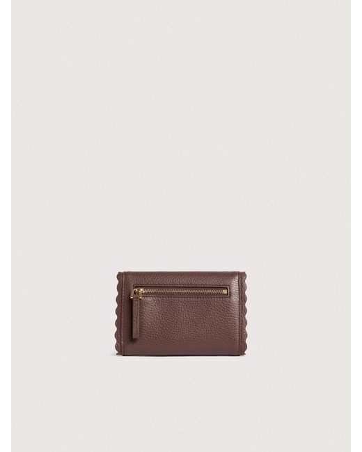 Coccinelle Multicolor Grained Leather Wallet Leather Lace Medium