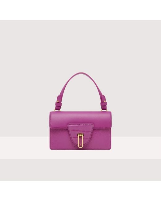 Coccinelle Purple Multi-Material Handbag Nico Multimaterial
