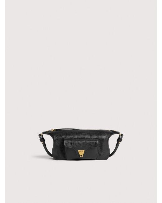 Coccinelle White Grained Leather Minibag Beat Generation Mini