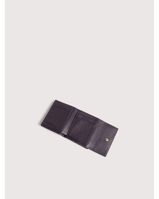 Coccinelle Multicolor Small Grained Leather Wallet Metallic Soft