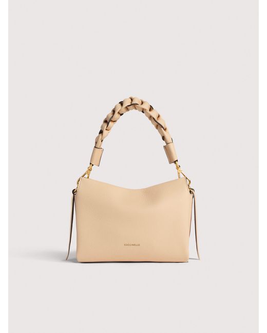 Coccinelle Natural Henkeltasche Aus Doubleface-Leder Boheme Small