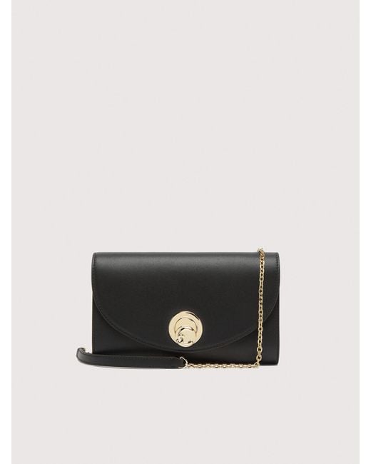 Coccinelle Black Clutch Aus Glattleder Nikla Small