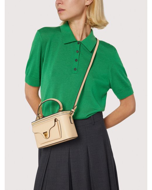 Coccinelle Natural Grained Leather Minibag Beat Generation