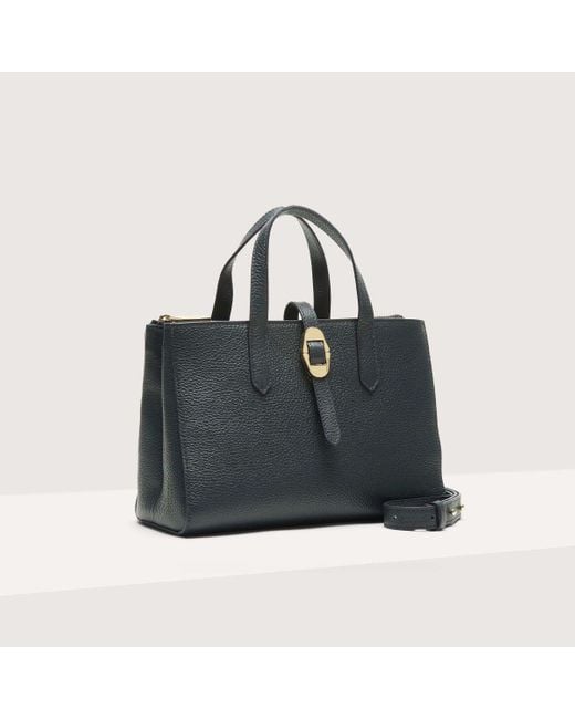 Coccinelle Black Henkeltasche Aus Genarbtem Leder Chara Small