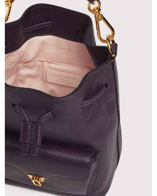 Coccinelle Multicolor Beuteltasche Aus Genarbtem Leder Beat Generation Small