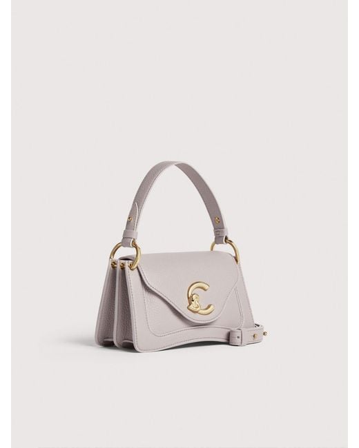 Coccinelle Natural Grained Leather Handbag C-Me Mini