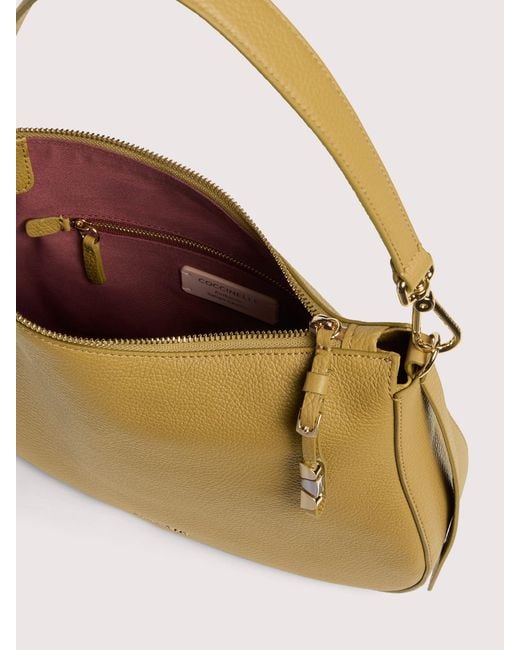 Coccinelle Natural Hobo Bag Aus Genarbtem Leder Nory Small