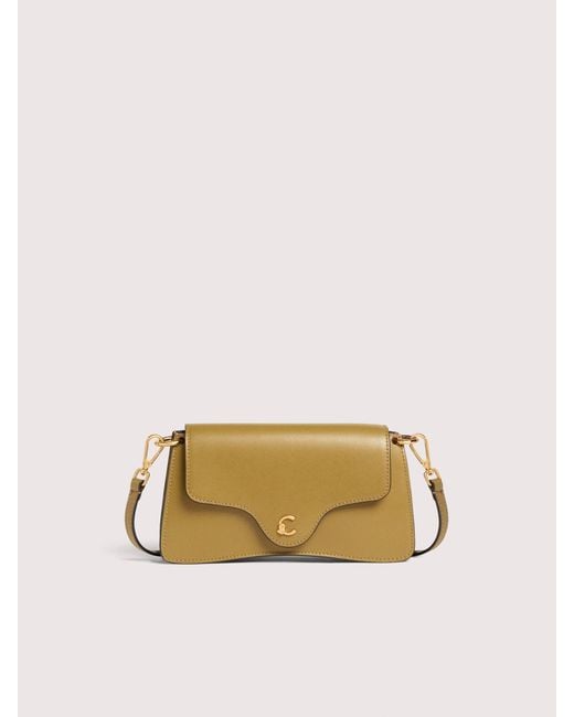 Coccinelle Natural Smooth Calf Leather Minibag C-Me Mini