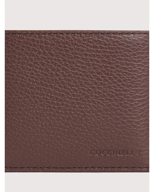 Coccinelle Multicolor Grained Leather Wallet Smart To Go Medium