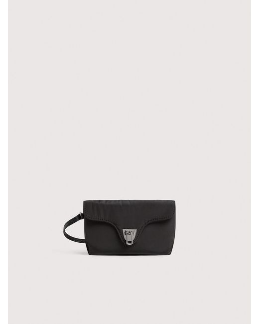 Coccinelle Gray Monogram Nylon And Nylon Tote Bag Smart To Go Beat Medium