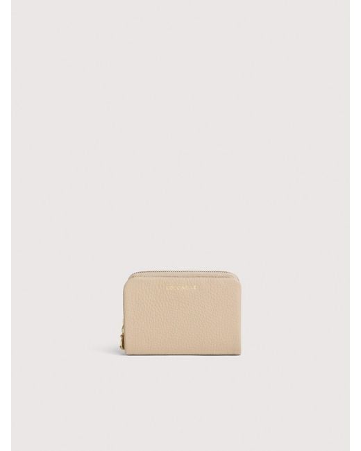 Coccinelle Natural Small Grained Leather Wallet C-Me Medium