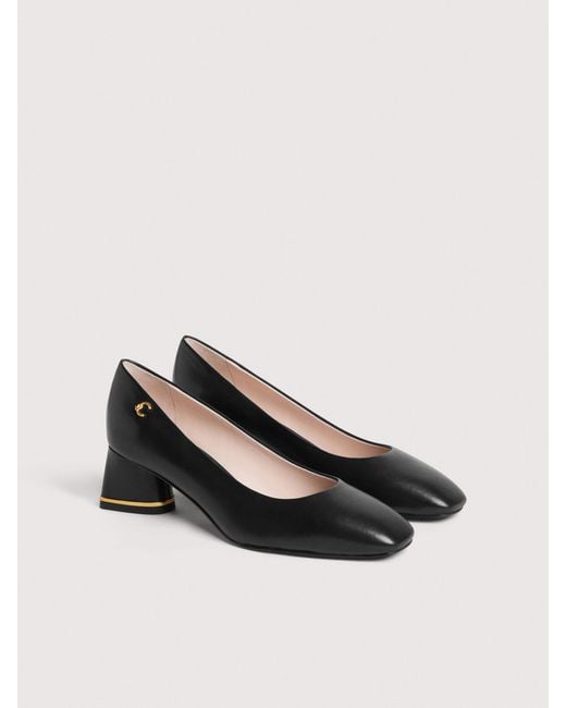 Coccinelle Black Smooth Leather Pumps C-Everyday
