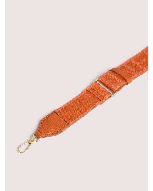 Coccinelle Orange Grained Leather Crossbody Bag Tebe Small