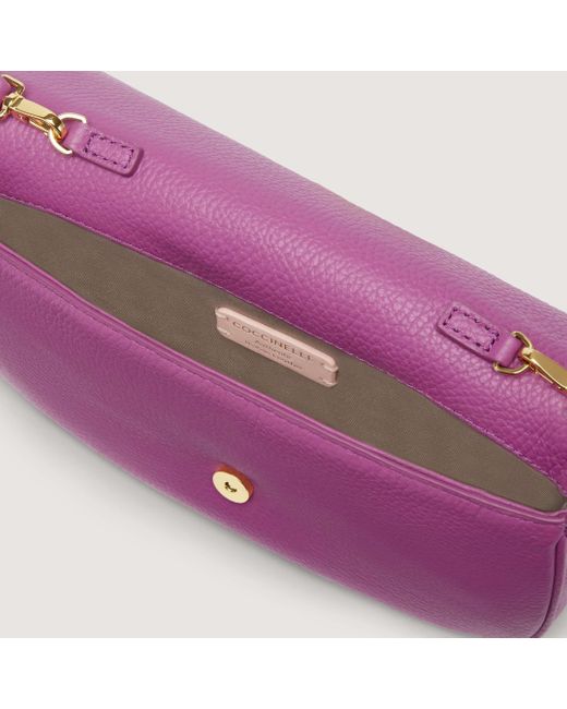 Minibag in pelle con Grana Magie di Coccinelle in Purple