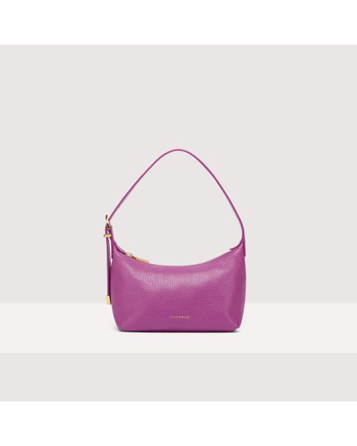 Coccinelle Purple Minibag aus genarbtem Leder gleen Mini