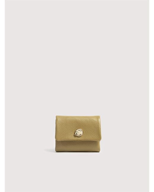 Coccinelle Natural Grained Leather Wallet C-Me Softy Small