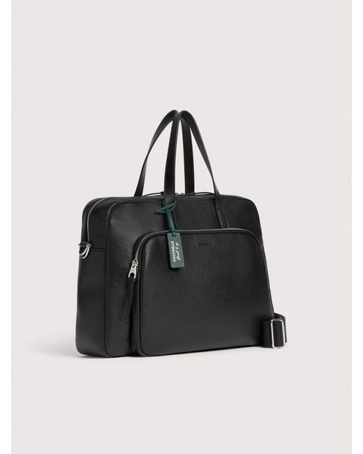 Coccinelle Black Grained Leather Handbag Smart To Go Paki Large