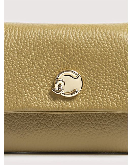Coccinelle Natural Grained Leather Wallet C-Me Softy Small