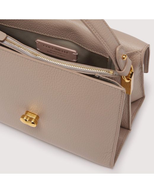 Coccinelle Multicolor Grained Leather Handbag Binxie Medium