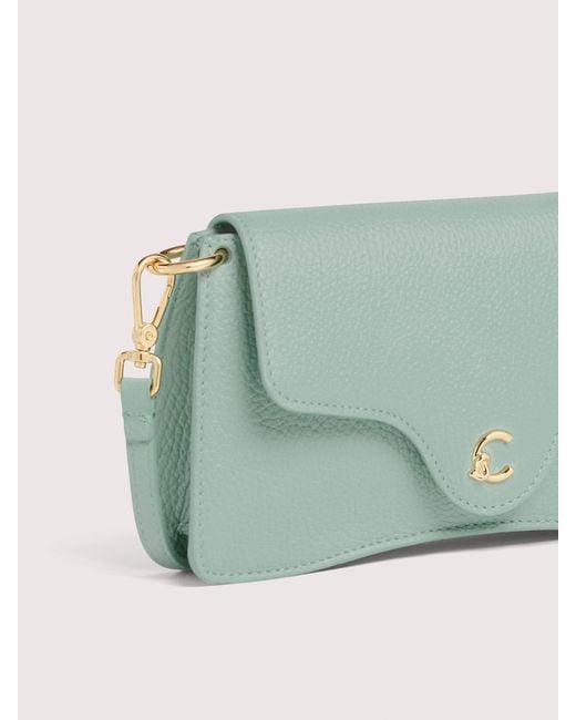 Coccinelle Green Grained Leather Minibag C-Me Mini