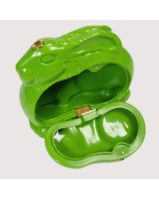 Coccinelle Green Umhängetasche aus rückgewonnenem Kunststoff und genarbtem Leder Rabbit Bag