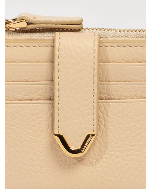 Coccinelle Natural Small Grained Leather Wallet Dew