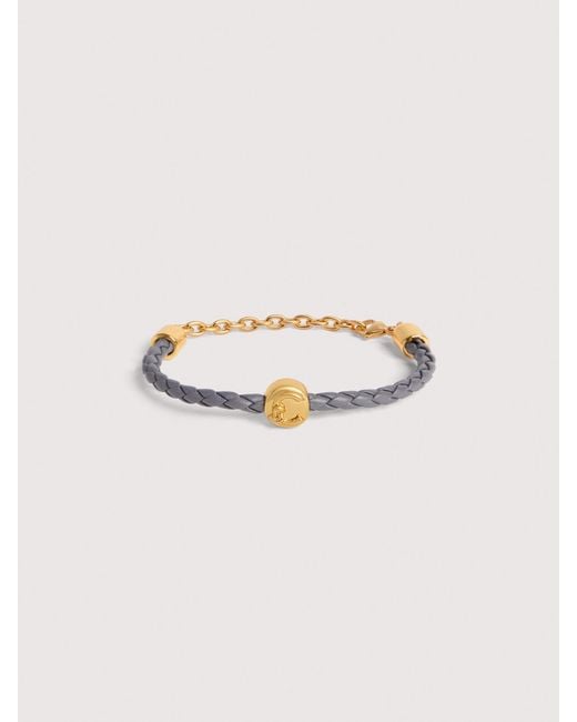 Coccinelle Natural Grained Leather Bracelet C-Me Sphere