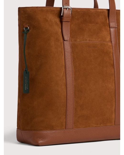 Coccinelle Brown Schultertasche Aus Wildleder Smart To Go Suede