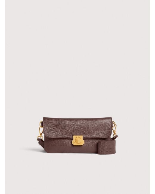 Coccinelle Multicolor Grained Leather Minibag C-Me Lock Mini
