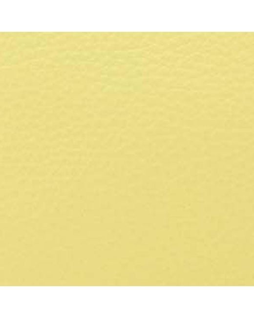 Coccinelle Yellow Clutch aus genarbtem Leder Arlettis Mini