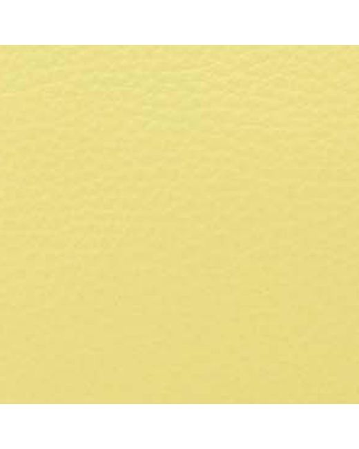 Coccinelle Yellow Necessaire aus genarbtem Leder Trousse Maxi