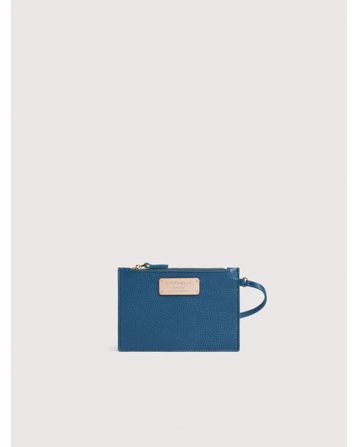 Coccinelle Blue Grained Leather Handbag C-Easy Small