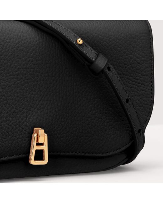 Coccinelle Black Grained Leather Minibag Magie