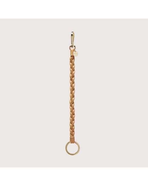 Coccinelle Leather And Metal Key Ring Bump in Metallic | Lyst