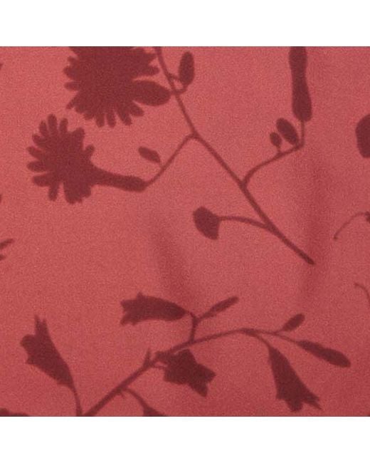 Coccinelle Red Silk Foulard Shadow Print