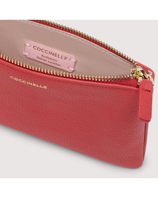 Coccinelle New Best Soft Pochette in Red | Lyst