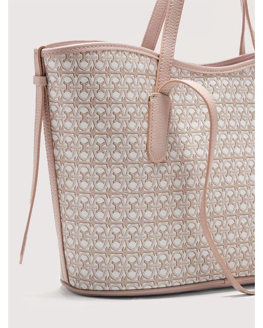 Coccinelle Gray Monogram Coated Canvas And Grained Leather Tote Bag New Never Without Bag Coated Monogram Medium