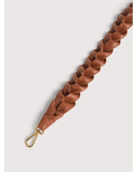 Coccinelle Brown Umhängetasche Aus Geflochtenem Leder Boheme