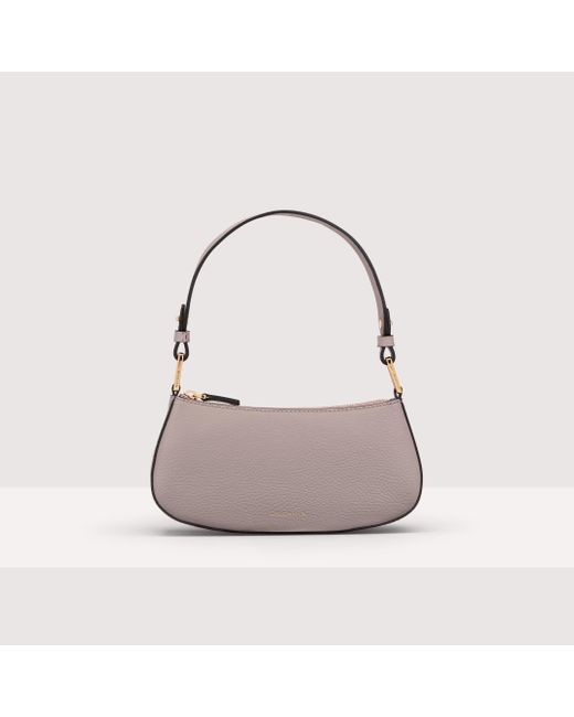 Coccinelle Gray Grained Leather Minibag Merveille