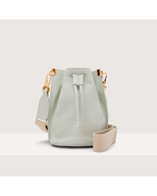 Coccinelle Gray Grained Leather Minibag Hyle