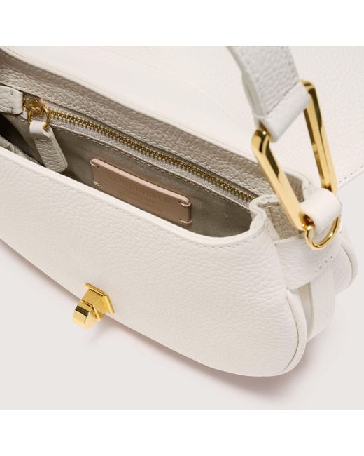 Coccinelle Natural Grained Leather Handbag Magie Soft Mini