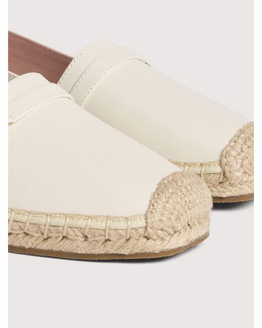 Coccinelle Natural Smooth Leather Espadrilles C-Easy