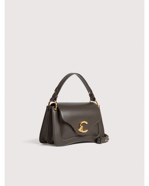 Coccinelle Multicolor Smooth Calf Leather Handbag C-Me Small