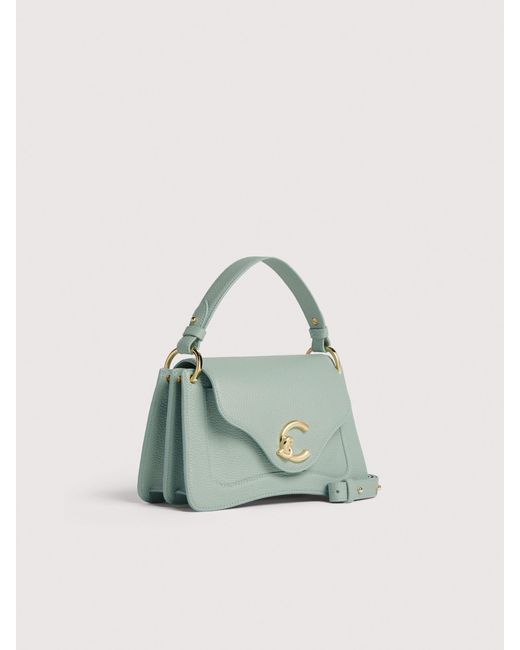 Coccinelle Green Grained Leather Handbag C-Me Small